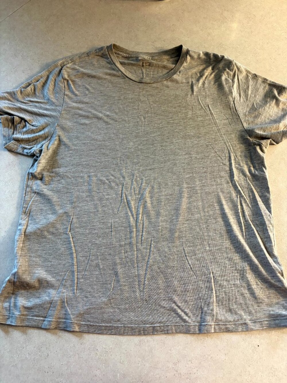 Old Navy Mens XL Orange Heather Classic Crew Neck T Shirt Short Sleeve Tee